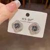 Pendientes de Zirconia Rodeando Diamante Azul, Lujo Ligero, Modernos y de Alta Gama, Exquisitos Elegantes, Diseño Único, Pendientes Versátiles Super Brillantes para Mujer
