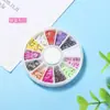 Caixa com 12 Compartimentos Frutas Desenho Animado Argila Macia Peças para Nail Art Acessórios para Joias DIY Enchimento para Slime Acessórios para Comida e Brinquedos