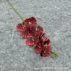 Salón de Bodas Flores Artificiales Rojas Hortensia Borgoña Rosa Material de Flores para Boda Decoración de Guía de Carretera Decoración de Ingeniería de Ventanas