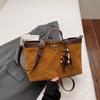 Bolso Texturizado Retro de Nicho para Mujer 2025 Otoño Nuevo Estilo Bolso de Gamuza Bolso Simple de Hombro Cruzado