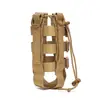 Conjunto de copos de água portáteis multifuncionais ajustáveis para viagens ao ar livre, estilo militar, esportivo, bolsa de cintura para garrafa de água tática MOLLE