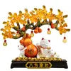 Gato de la Suerte Calabaza Árbol de la Fortuna Decoración de Entrada Nuevo Estilo Chino Decoración del Hogar Regalo de Inauguración de Casa Nuevo Hogar