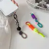 Adecuado para todo tipo de fundas de teléfono móvil, cordón corto para colgar, adornos colgantes, candado para llaves, mochila, cara sonriente de colores, cuerda para colgar con tarjeta