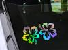 Ventas directas de fábrica transfronterizas Pegatinas para coche de flor de morera Guirnalda de flores Pegatinas para cejas con luz láser Flor de hibisco Pegatinas de flores Nuevo