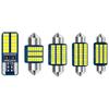 Luz interior de techo de coche doble punta 4014 T10 31MM 36MM 39MM 41MM Luz de lectura Canbus