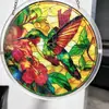 Nova Decoração de Janela Pendurada Captadora de Luz de Quebra-Cabeça Acrílico da Amazon, Cena Colorida do Rio Moonlight, Decoração de Janela de Jardim 8