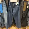 Jeans casuais largos de perna larga estilo jeans, oversized, para homens e mulheres, outono 488743