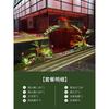 Planta Verde Simulada Paisajismo Helecho Cabeza de Mono Seda Dorada De Pie Planta Biónica China Decoraciones de Paisaje Interior Adornos Plantas Falsas en Maceta
