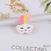 Accesorios de resina unicornio arcoíris galleta pinza para el pelo diy resina pequeños accesorios hechos a mano joyería diy accesorios de pegamento en crema