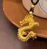 Pingente de ouro de areia do Vietnã masculino e feminino dominante de alta qualidade colar de tenglong presente de aniversário e feriado vendas diretas da fábrica