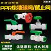Válvula de Bola Ppr Quick-Connect 25 Válvula de Cierre de 6 Puntos Interruptor de Tubería de Agua Válvula de Compuerta Conector Rápido Válvula de Tubería de Agua Pe Enchufe Rápido 20