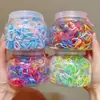 Elásticos de Cabelo Infantis para Meninas, Elásticos Coloridos e Fofos para Rabos de Cavalo, Tranças e Coques