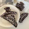 YHJ accesorios para el cabello nuevo acetato estampado de leopardo pinza para el cabello de alta calidad pinza para el cabello grande pinza de tiburón trasera para mujer tocado pinza para el cabello