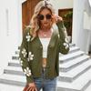2026 Moda Feminina Estilo Ins Outono e Inverno Transfronteiriço Cardigã de Tricô Estilo Europeu e Americano Suéter Cardigã Solto Estilo College
