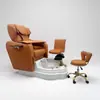 Sillón de Pedicura para Salón de Belleza, Silla Especial Multifuncional Totalmente Automática, Masajeador de Manos Mecánico Totalmente Automático, Sillón de Auditorio con Masajeador de Presión de Aire