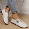 Zapatos Planos de Nuevo Estilo Primavera y Otoño 2025 para Mujer, Zapatos de Abuela Versátiles de Suela Suave, Mocasines Casuales de Moda sin Cordones