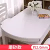 Mantel Oval Transparente Vidrio Blando Hogar Mantel de Plástico PVC Impermeable y a Prueba de Aceite Placa de Cristal Plegable Mantel para Mesa de Comedor