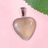 Cross-border natural cristal ágata amor 20mm pingente em forma de coração pingente de gema em forma de coração coração coração camisola cadeia
