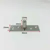 Mola de piso de porta de vidro, extensão do eixo superior, peça de hardware, acessórios de fixação de eixo fixo simples de aço inoxidável