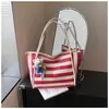 Bolso de Mano Tejido de Gran Capacidad Transfronterizo para Mujer 2025 Nuevo Verano Versátil Bolso de Hombro de Moda Bolso Grande para el Hombro