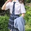 Falda Uniforme JK Universitaria Japonesa Cintura Alta Cuadros Gangli Tiange Falda Falda Plegada Plegada Primavera Verano Estudiante Uniforme Escolar