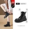 Botas de Montaña Aogushi Deng para Mujer 2026 Nuevo Otoño Estilo Británico Botines de Caballero Suela Gruesa Botas Western Maillard