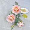 Ventas Directas de Fábrica Peonía de Tres Pétalos Boda Flor Artificial Pared Decoración Guía de Camino Hogar Fotografía Decoración Escenario Festivo Arreglo Floral Venta al por Mayor