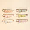 Alfinetes de Pérolas de Formato Irregular para Uso Transfronteiriço, Broches Coloridos Versáteis para Fixação de Lenços de Cabeça e Véus, Alfinetes de Ajuste de Cintura para Calças, Alfinetes de Apertar a Cintura
