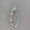 Cordão para Celular Flores Frescas de Verão Pulseira de Contas Menina Colorida Pingente de Chaveiro Conjunto de Fone de Ouvido Cabeça CCD de Câmera