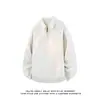 Acu Roupa Masculina Estrutura Costurada Zíper Moletom Camisa Polo Masculina Leve Madura Estilo Casual Gola Alta Jaqueta Esportiva Masculina
