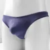 Estilo Coreano Moderno para Hombre Tanga de Seda de Hielo Transparente de Tiro Bajo Bolsa U-Convexa Ropa Interior Deportiva Dropshipping Transfronterizo para Hombre