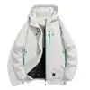 Jaqueta de Algodão Masculina com Logo Personalizado, Novo Casaco de Algodão Espesso Inverno 2026, Roupa Quente de Inverno Masculina com Gola Alta, Parka de Algodão Masculina