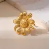 Anillo Abierto Minimalista de Acero Inoxidable con un Diseño Único y Sofisticado, Joyería de Pareja Moderna y Genial
