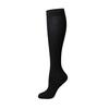 Calcetines de compresión deportivos de exterior transfronterizos para hombres y mujeres transpirables de color sólido calcetines de presión elásticos medias para ciclismo y correr