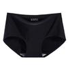 810 Edição Leve Seda de Gelo Sem Marcas Roupa Íntima Feminina Cintura Média Respirável Cor Sólida Peça Única Sexy Tanga para Quadris Femininos