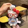 Auténtico Peluche de Dibujos Animados Sanrio Hello Kitty Bolsa Decoración Colgante Llavero Colgante