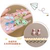 Boutique para niños clip para la oreja sin perforación aretes lindos de dibujos animados para niña aretes adorables colgantes para niña joyería