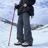 Pantalones cargo funcionales de estilo americano, pantalones largos transpirables para hombre y mujer, adecuados para otoño, versátiles para streetwear, actividades al aire libre y trabajo, corte holgado, disponibles en tallas grandes, pantalones casuales