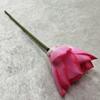 Simulação de lótus único, decoração para casa, fotografia, paisagismo, arranjo de flores, flor de lótus, artesanal, folha de lótus chinesa, flor falsa, atacado