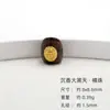 Accesorios de Madera de Agar Natural Pulsera de Plata S925 Chapada en Oro Accesorios para Pulsera Cuentas Espaciadoras Hechas a Mano para DIY Productos Semiacabados