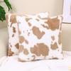 Almohada de Vaca Más Vendida de Amazon, Linda Funda de Almohada de Peluche con Textura Estampada, Cojín para Sofá y Cabecera, Estilo Ins