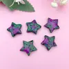 Amazon Piedra Natural Cristal 20mm Estrella de Cinco Puntas No Porosa Colgante Estrella Luna Joyería Pequeños Adornos de Estrella Accesorios