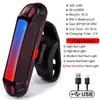 Lanterna Traseira de Bicicleta Atacado Super Brilhante Carregamento USB Lâmpada Única Lanterna Traseira Lanterna de Advertência para Bicicleta de Montanha Acessórios para Bicicleta