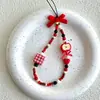 Cadena Lanyard para Teléfono Móvil Lazo Rojo Fruta Media Colgante Llavero Cámara CCD Lindo Ins