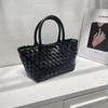 2022 Nova bolsa pequena Cowhide Trabalho Commuter Tote Bag Crossbody Bag Couro Cesta Vegetal Bolsa Tecida