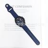 Para Samsung galaxy watch 46mm Huawei GT/2/2e fivela de rebite de couro pulseira de relógio 20mm22mm