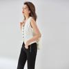 Liquidação Primavera Novo Estilo Vintage Blazer Colete Curto Acinturado para Mulheres 11023