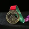 Medalha de Metal Personalizada pelo Fabricante Escudo de Madeira de Nogueira Medalha de Aposentadoria Comemorativa Medalha Honorífica Embalagem em Caixa de Madeira