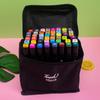 Conjunto de marcadores de dupla ponta oleosos cor de pele 168 cores 80 cores 24 cores 12 cores infantis laváveis conjunto completo Atacado