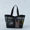 Bolsa de Playa de Malla de Gran Capacidad Viaje Natación Fitness Bolsa de Aseo Bolsa de Almacenamiento para Mamá Bolsa Tote de Malla de Nailon